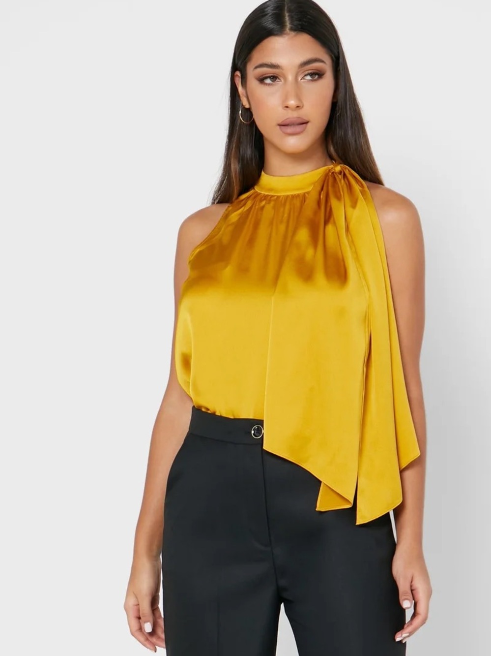 Ted Baker London Elginn Scarf Neck Sleeveless Halter Top Women’s UK Size 5 US 14